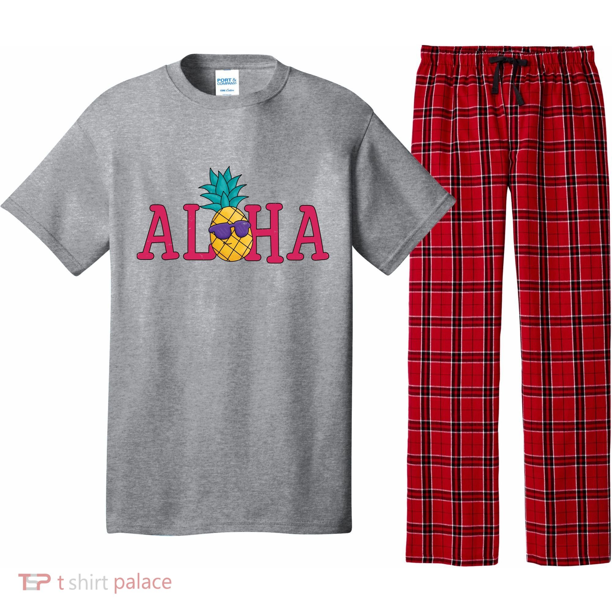 Aloha Pineapple Tropical Cute Pajama Set