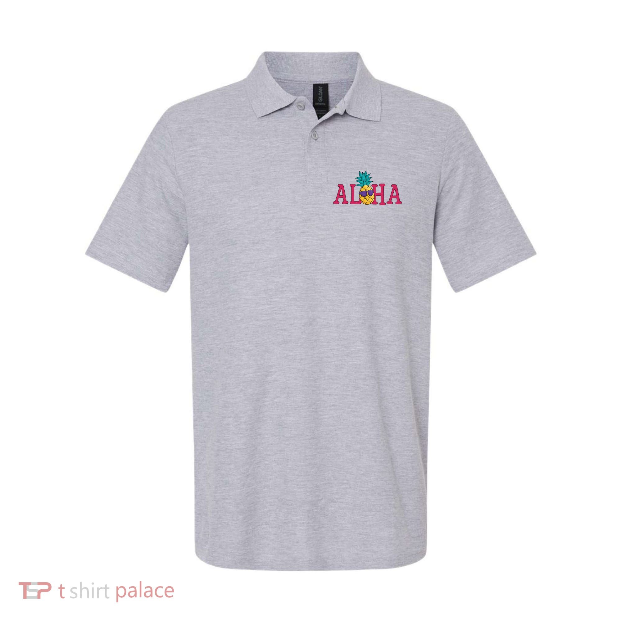 Aloha Pineapple Tropical Cute Polo
