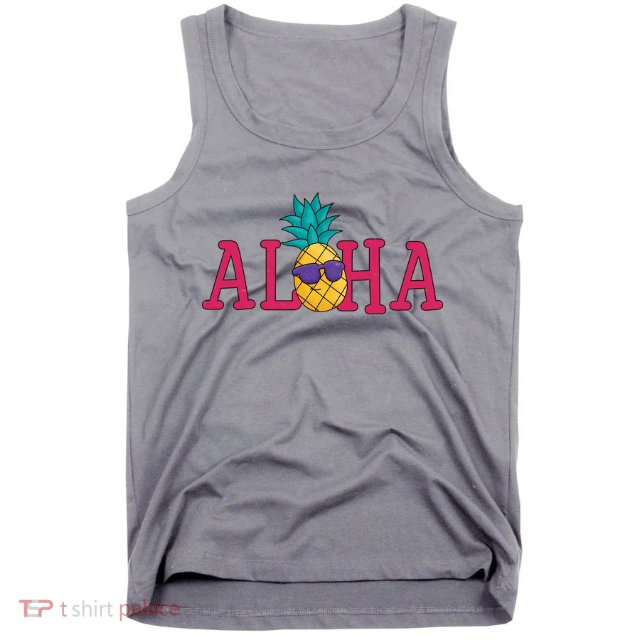 Aloha Pineapple Tropical Cute Tank Top
