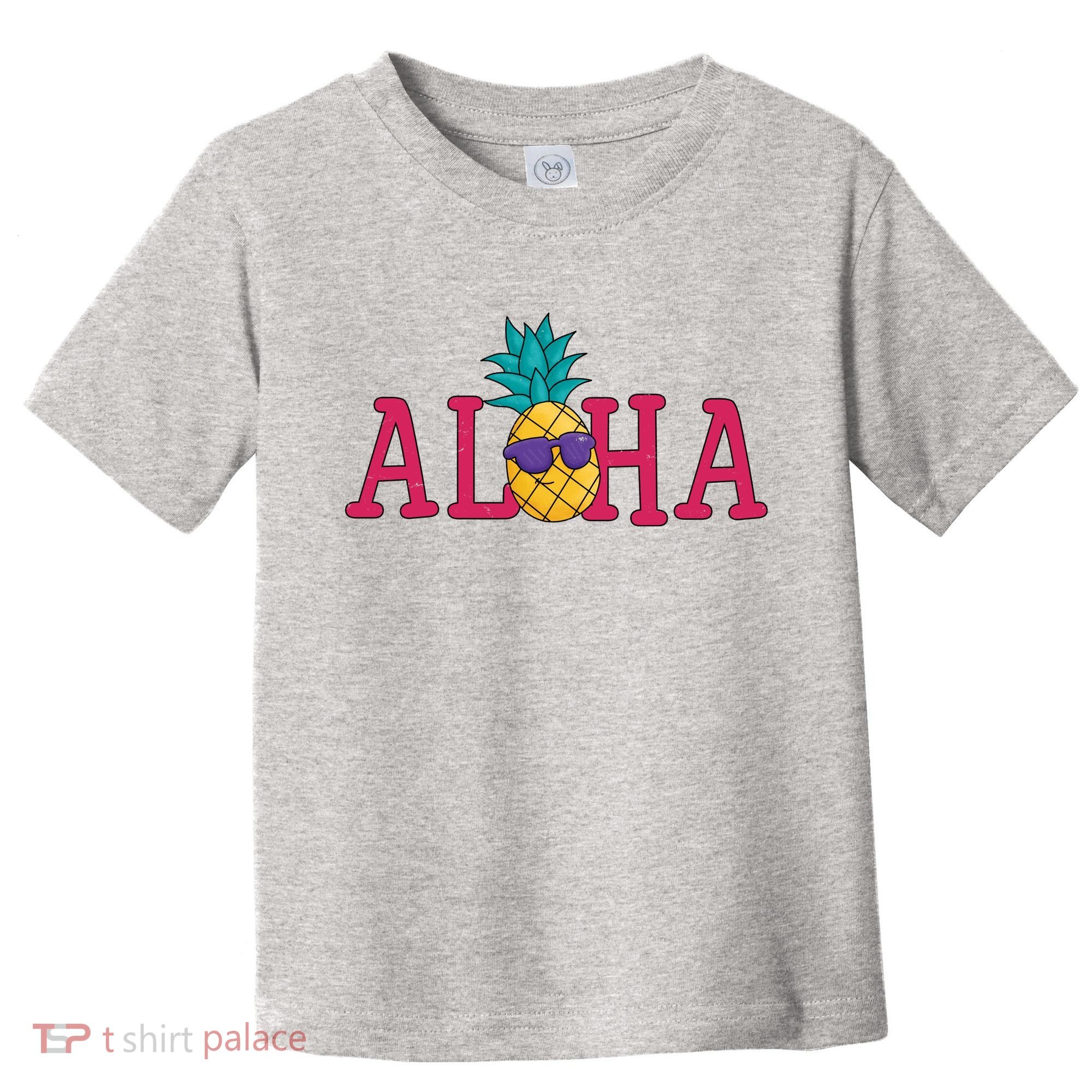 Aloha Pineapple Tropical Cute Toddler T-Shirt