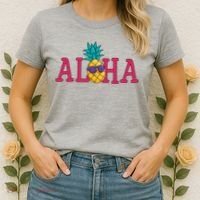 Aloha Pineapple Tropical Cute Women's T-Shirt thumb 2