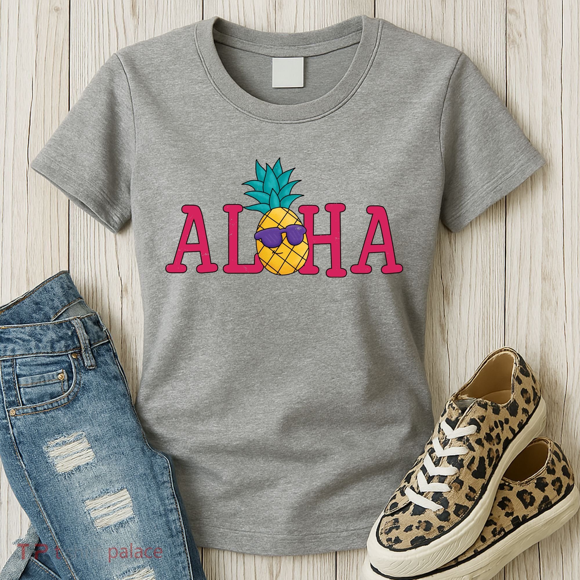 Aloha Pineapple Tropical Cute Women's T-Shirt