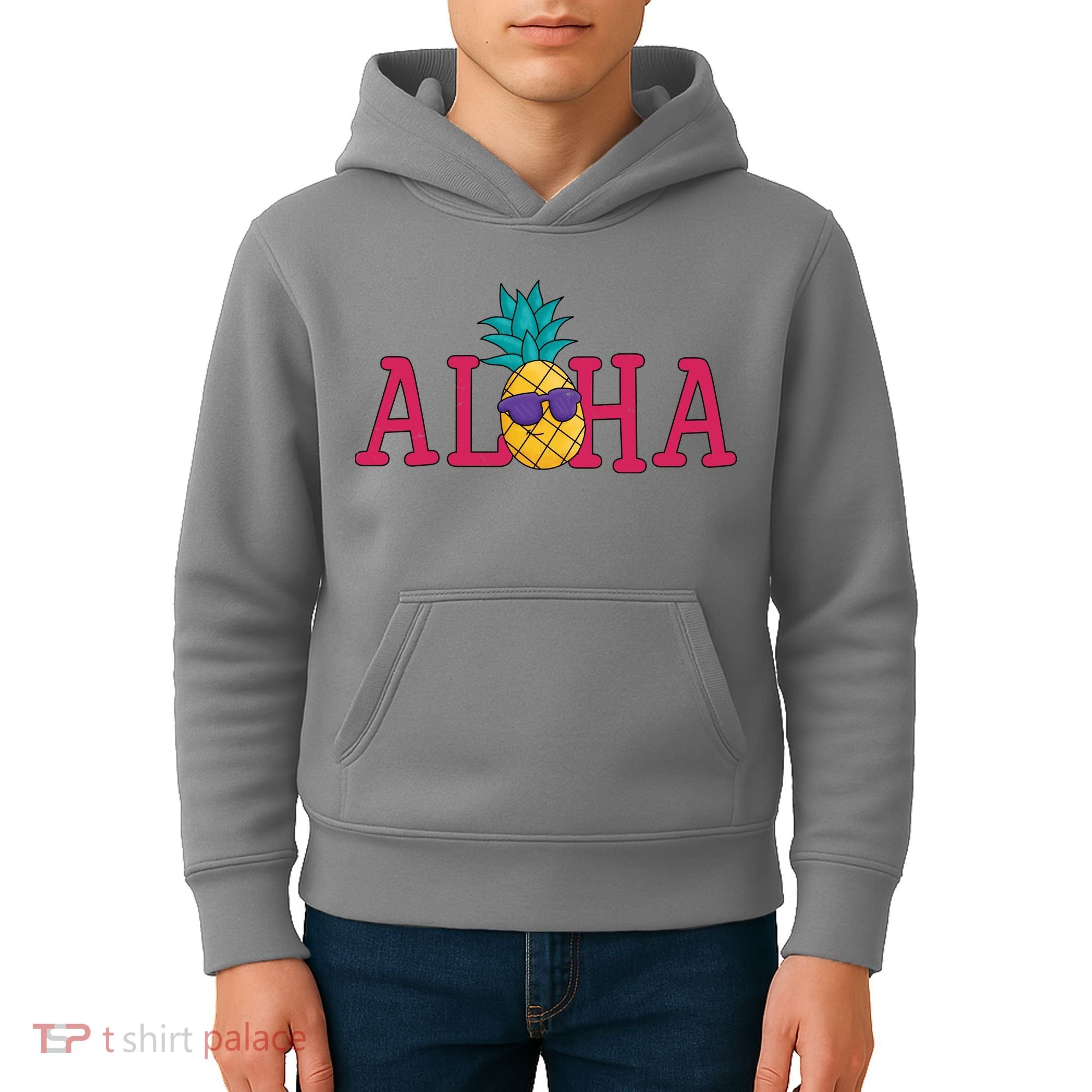 Aloha Pineapple Tropical Cute Kids Hoodie