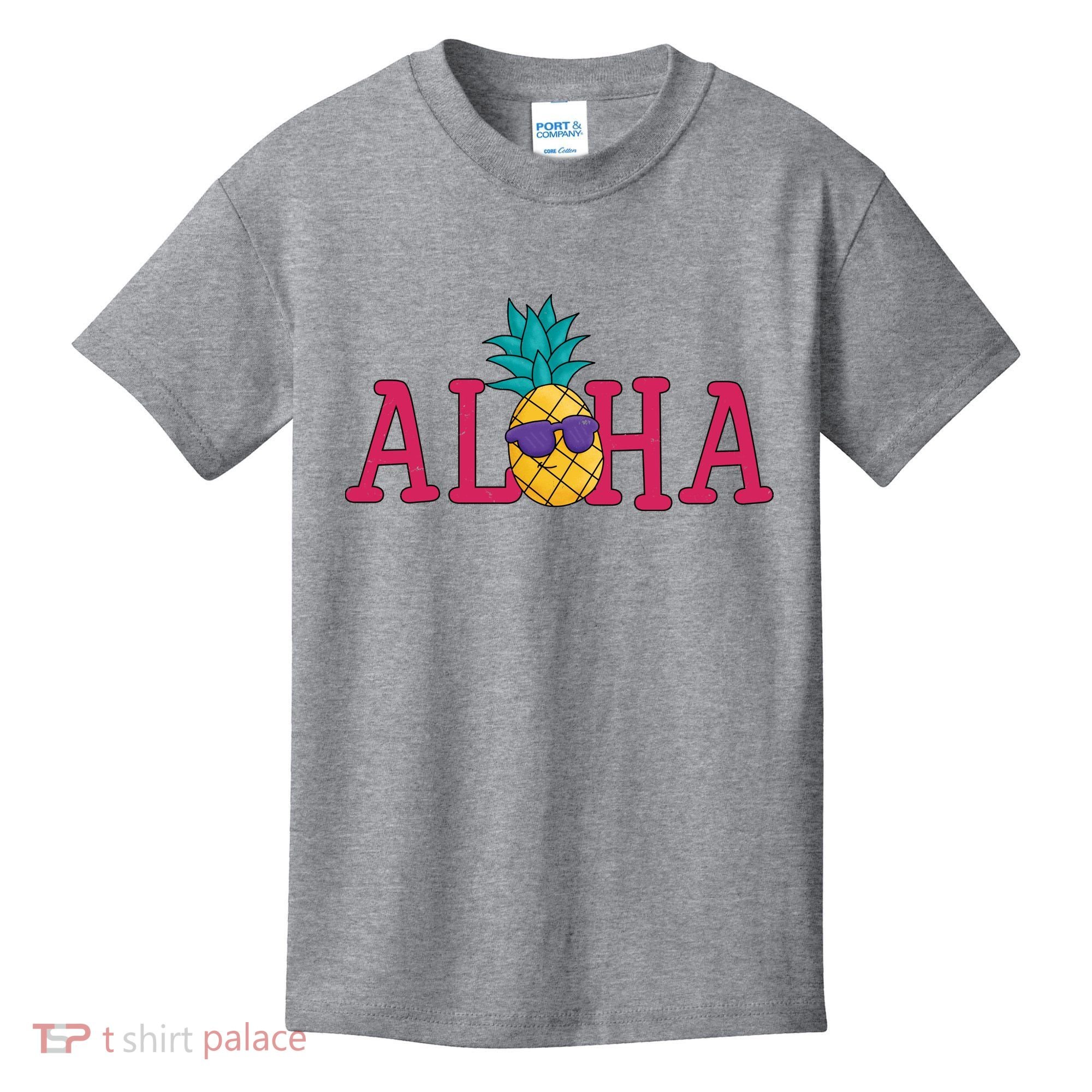 Aloha Pineapple Tropical Cute Kids T-Shirt