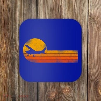 Airplane Pilot Vintage Coaster