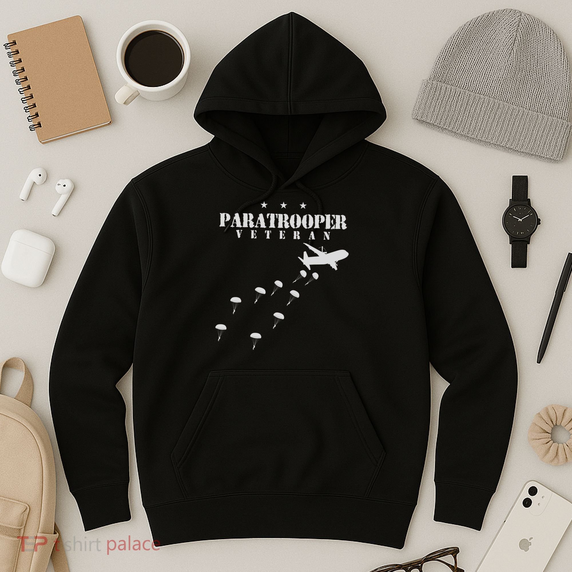 Airborne Paratrooper Veteran Infantry Division Hoodie