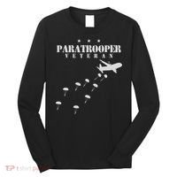 Airborne Paratrooper Veteran Infantry Division Long Sleeve Shirt thumb 0