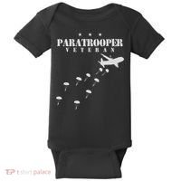 Airborne Paratrooper Veteran Infantry Division Baby Bodysuit thumb 0
