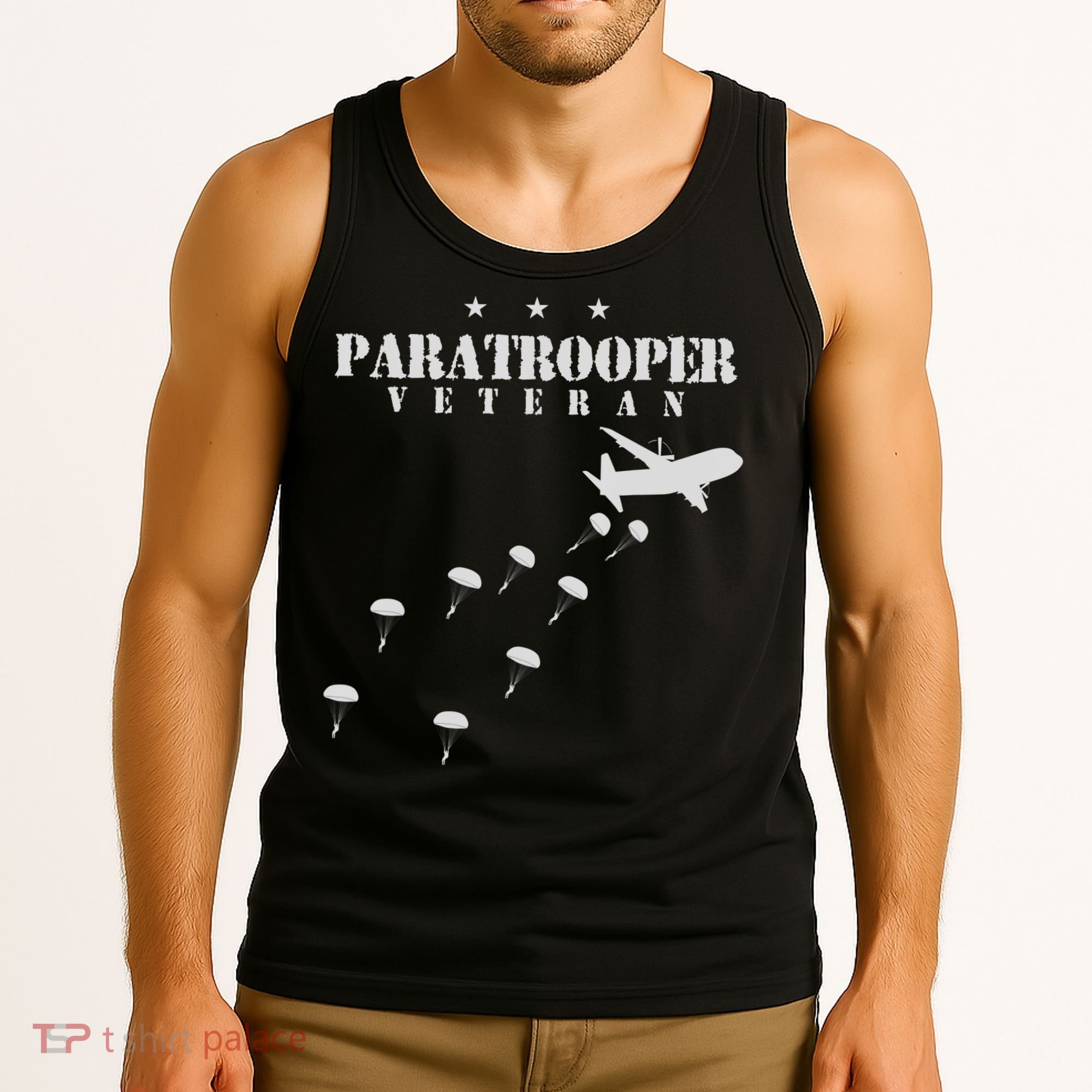Airborne Paratrooper Veteran Infantry Division Tank Top