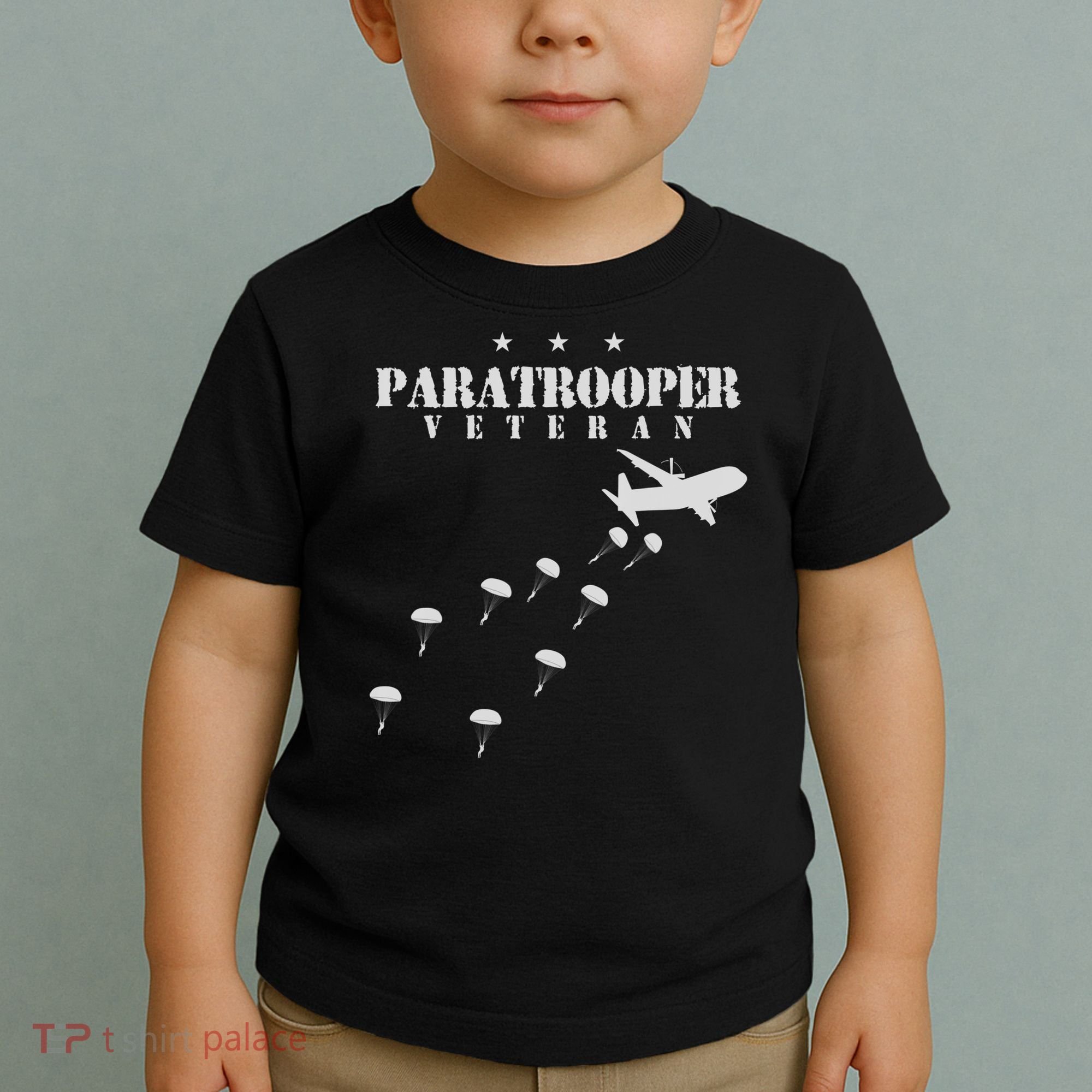 Airborne Paratrooper Veteran Infantry Division Toddler T-Shirt