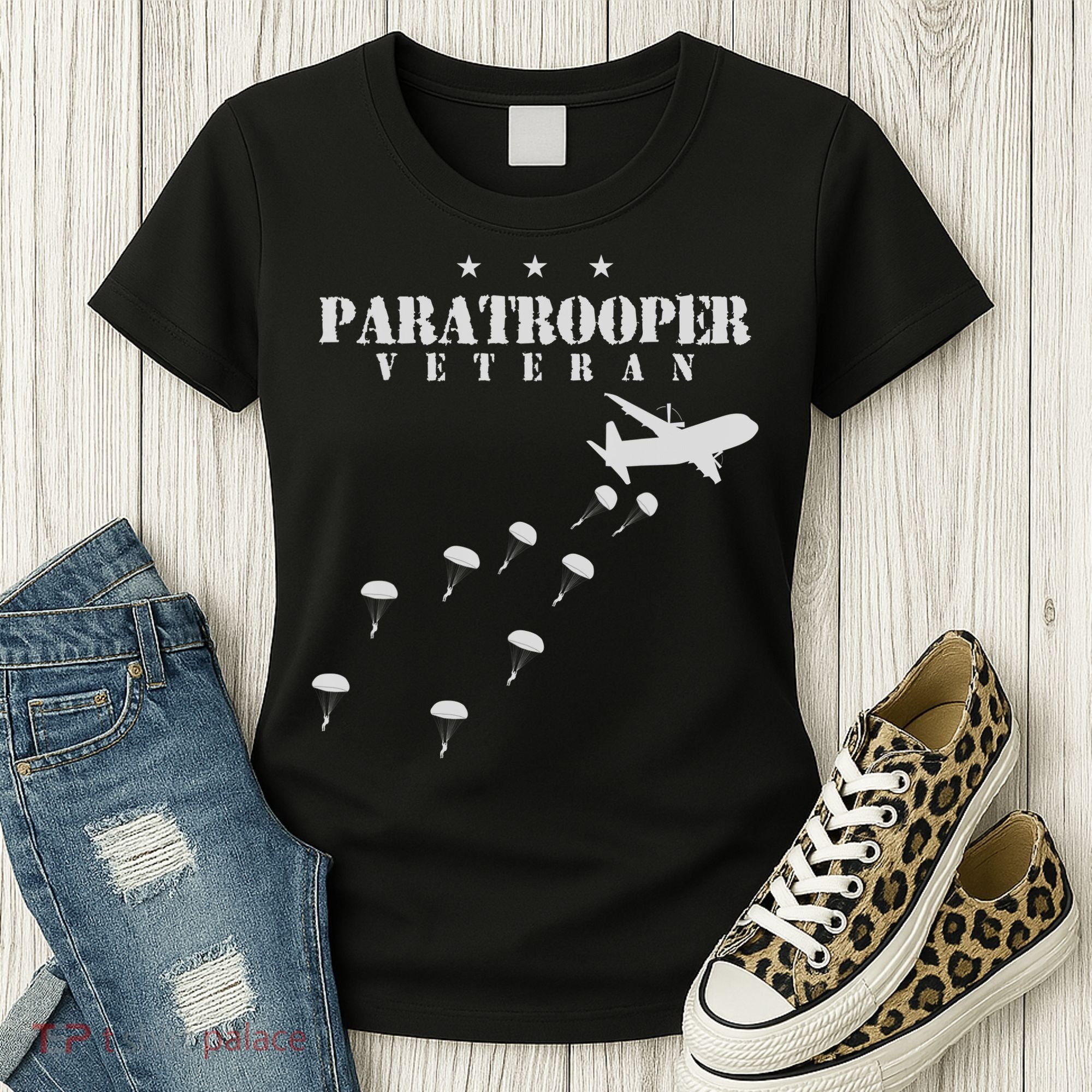 Airborne Paratrooper Veteran Infantry Division Women's T-Shirt