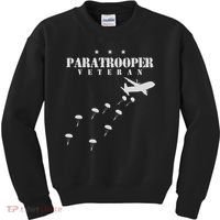 Airborne Paratrooper Veteran Infantry Division Kids Sweatshirt thumb 0
