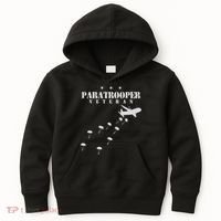 Airborne Paratrooper Veteran Infantry Division Kids Hoodie thumb 0
