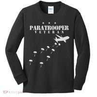 Airborne Paratrooper Veteran Infantry Division Kids Long Sleeve Shirt thumb 0