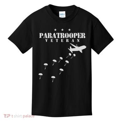 Airborne Paratrooper Veteran Infantry Division Kids T-Shirt
