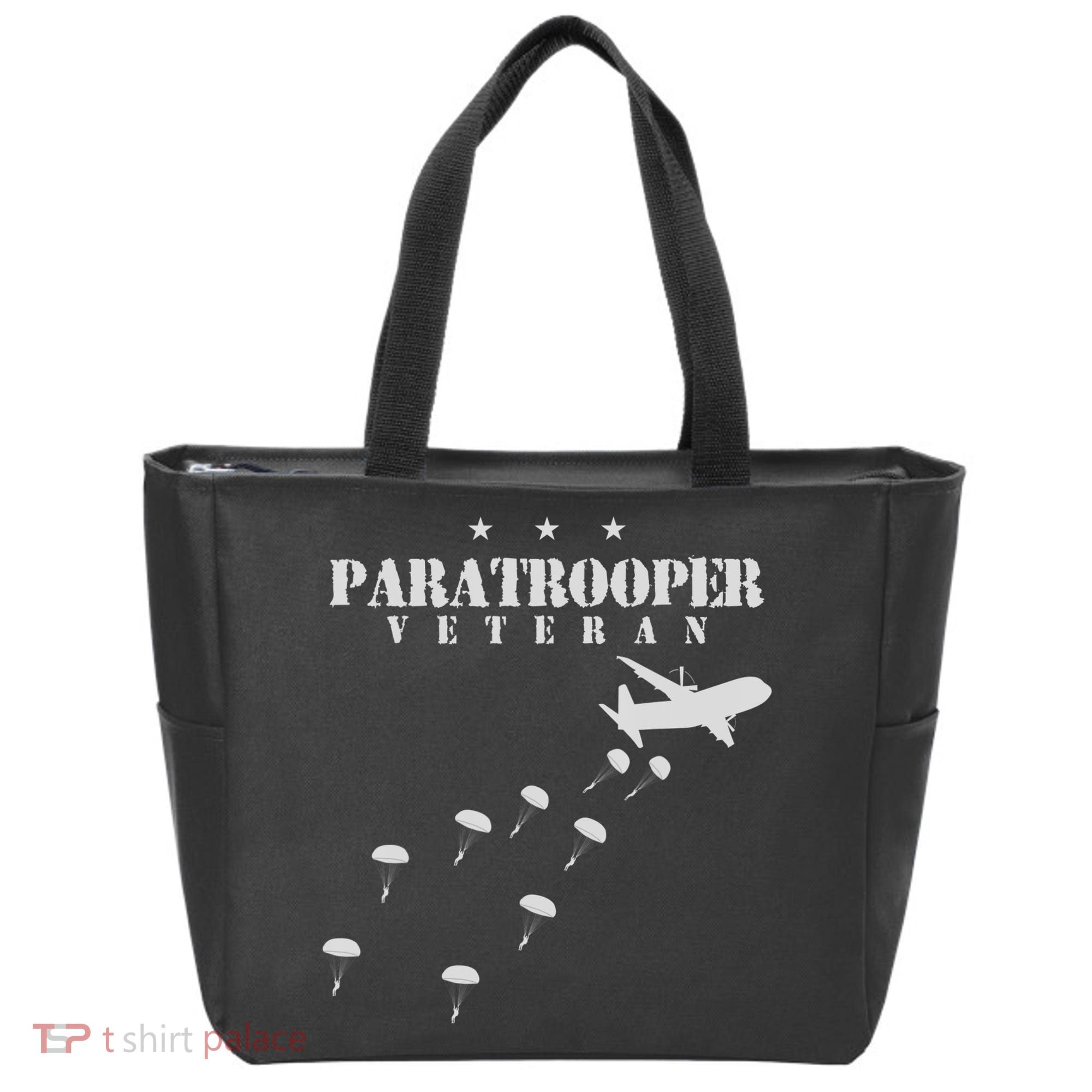 Airborne Paratrooper Veteran Infantry Division Tote Bag