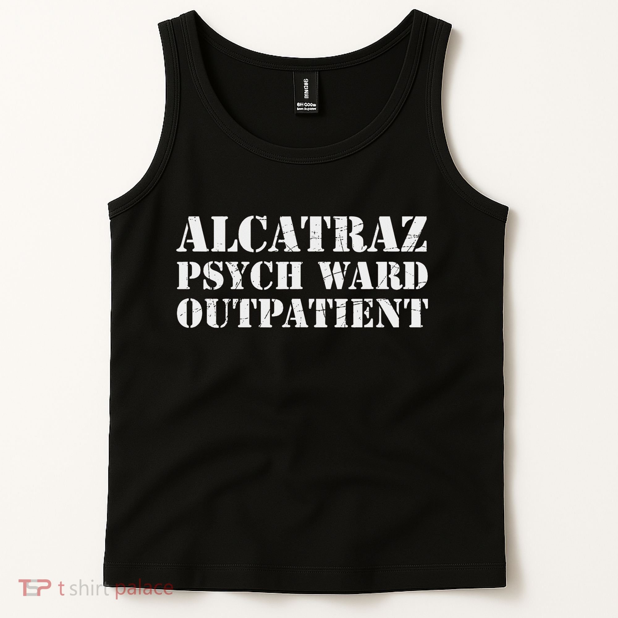 Alcatraz Psych Ward Outpatient Funny Prisoner Tank Top