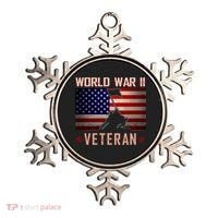 American Patriot WWII Veteran Military World War 2 Veteran Ornament thumb 0