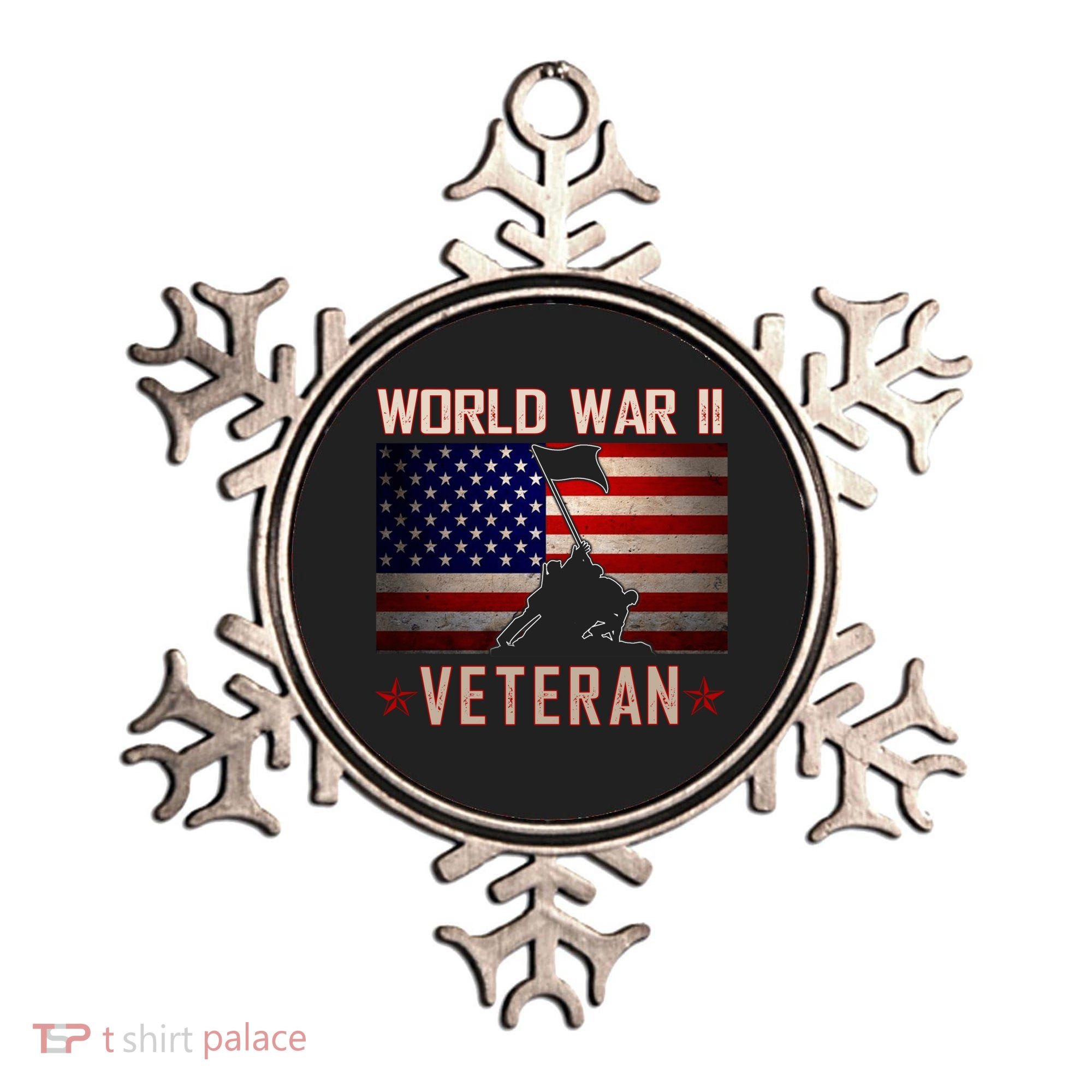 American Patriot WWII Veteran Military World War 2 Veteran Ornament