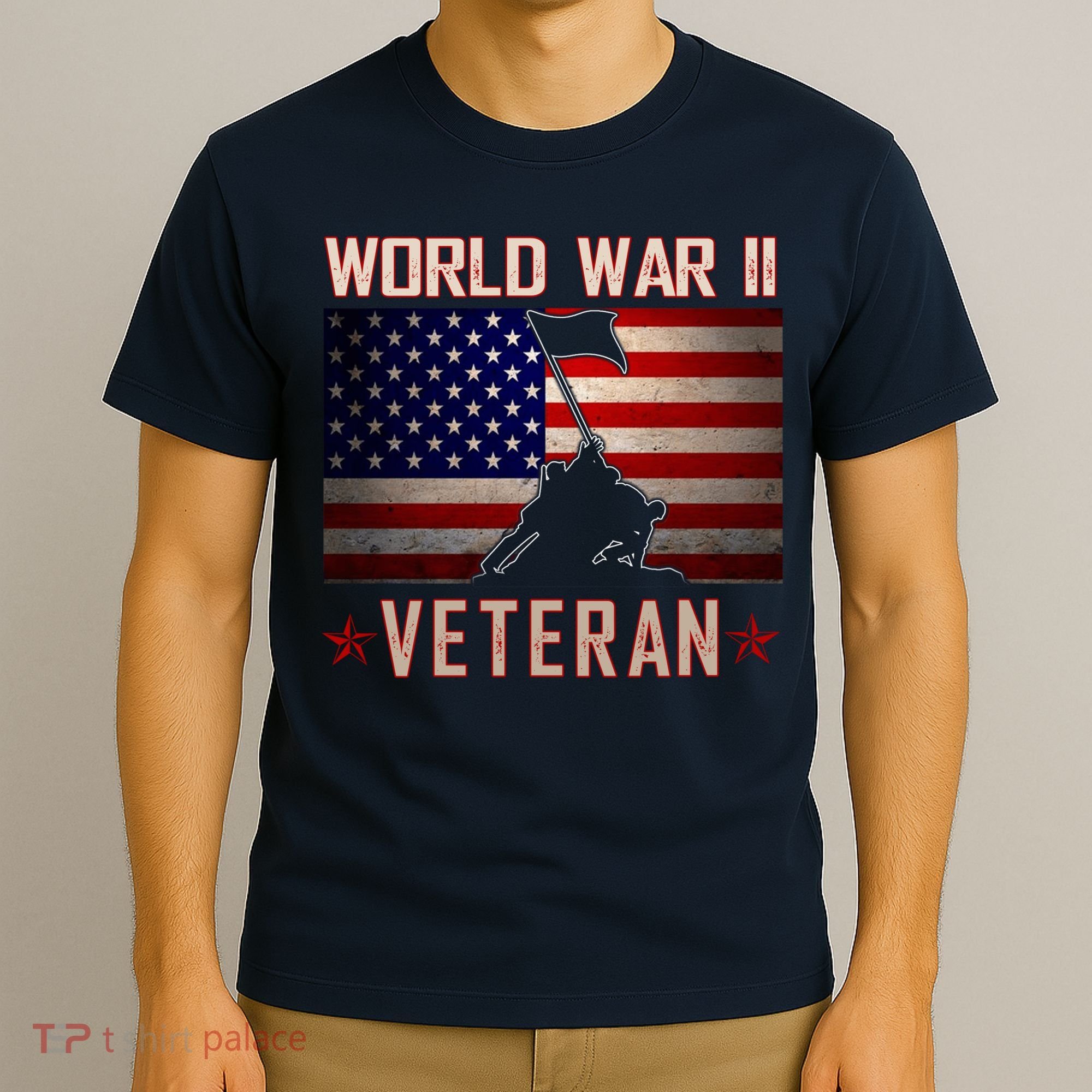 American Patriot WWII Veteran Military World War 2 Veteran T-Shirt