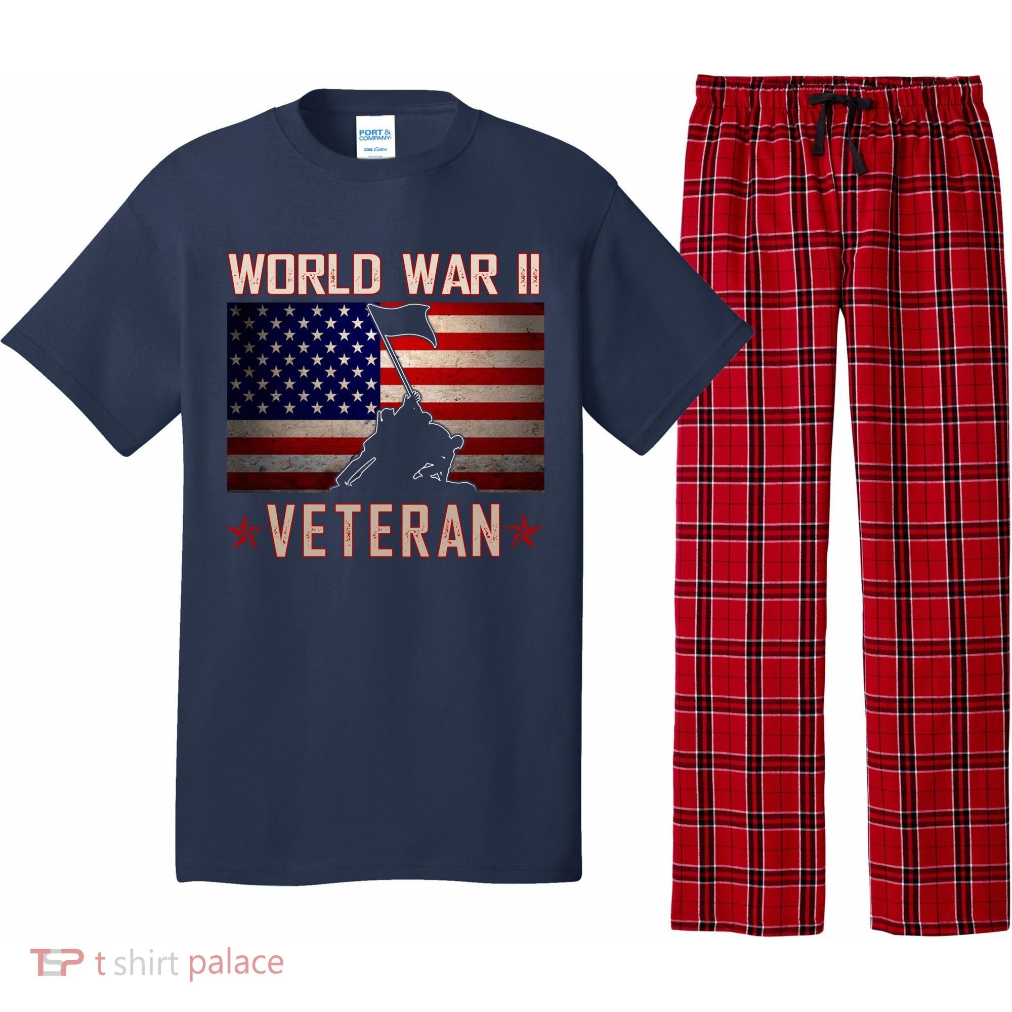 American Patriot WWII Veteran Military World War 2 Veteran Pajama Set