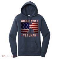 American Patriot WWII Veteran Military World War 2 Veteran Women's Hoodie thumb 0