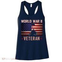American Patriot WWII Veteran Military World War 2 Veteran Women's Tank Top thumb 0