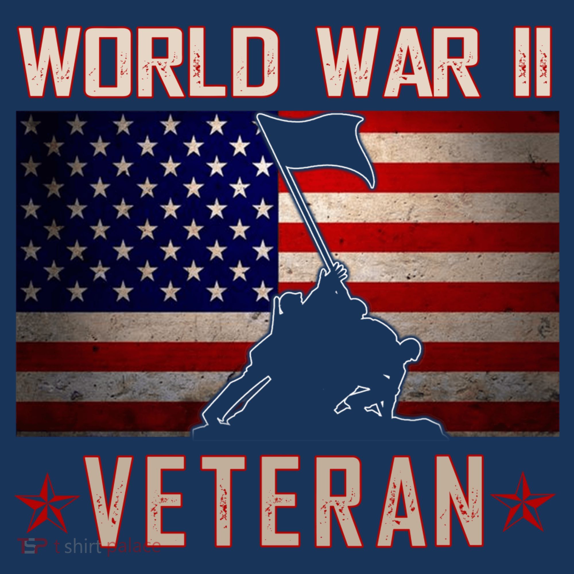 American Patriot WWII Veteran Military World War 2 Veteran Women's Tank Top