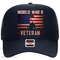 American Patriot WWII Veteran Military World War 2 Veteran Hat thumb 0