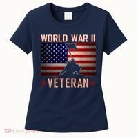 American Patriot WWII Veteran Military World War 2 Veteran Women's T-Shirt thumb 0