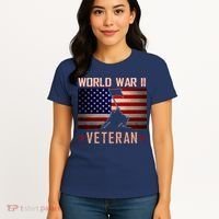 American Patriot WWII Veteran Military World War 2 Veteran Women's T-Shirt thumb 4