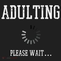 Adulting Please Wait Funny Saying 18th Birthday Beanie thumb 2