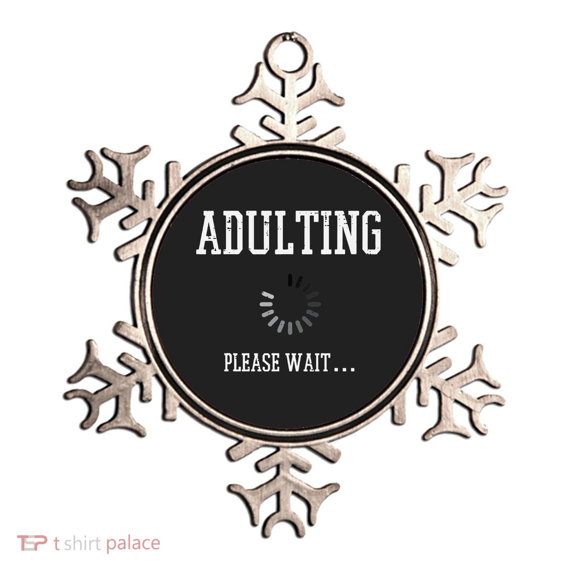 Adulting Please Wait Funny Saying 18th Birthday Ornament