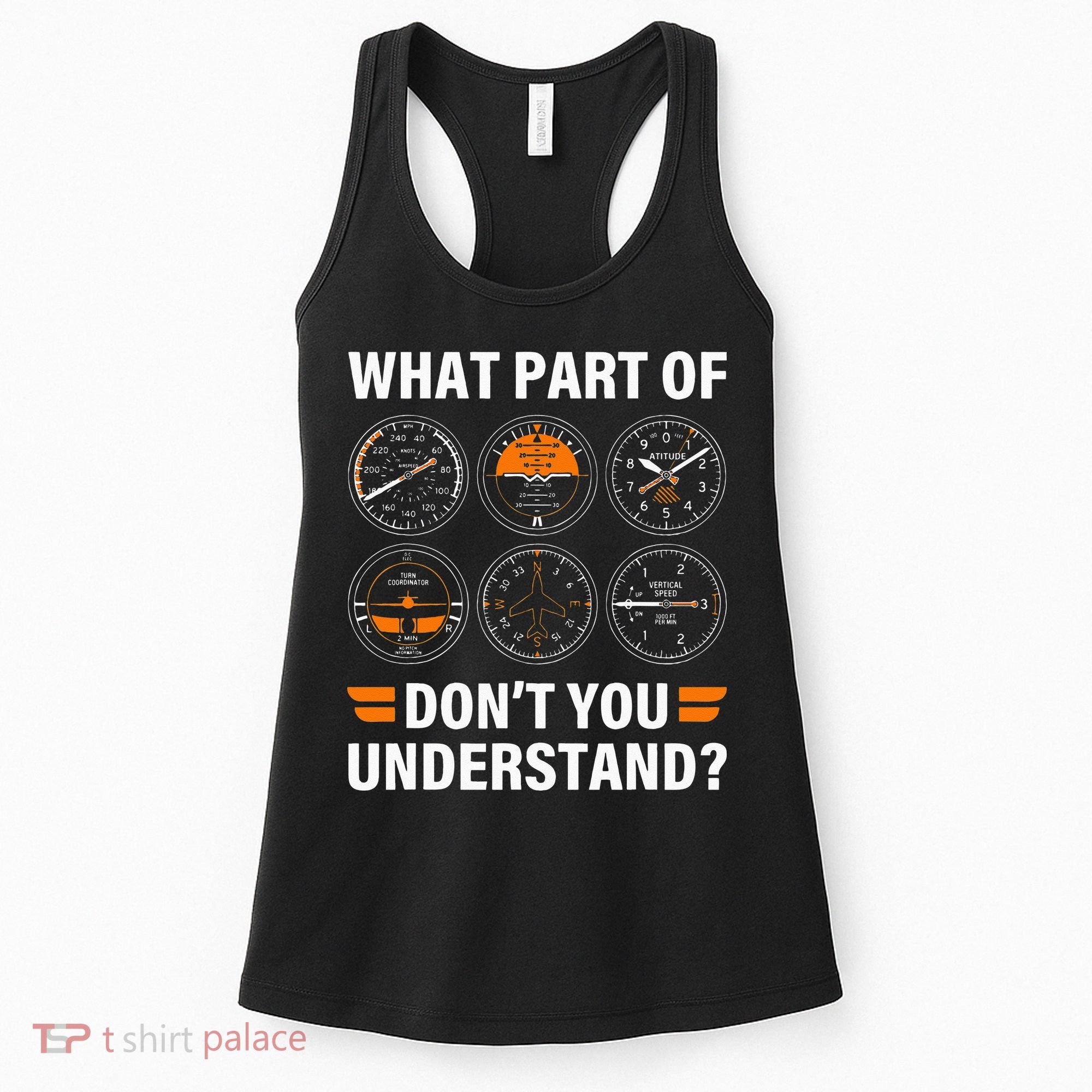 Airplane Pilot What Part Of Dont You Understand Aviation Women's Tank Top