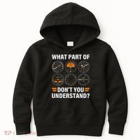 Airplane Pilot What Part Of Dont You Understand Aviation Kids Hoodie thumb 0