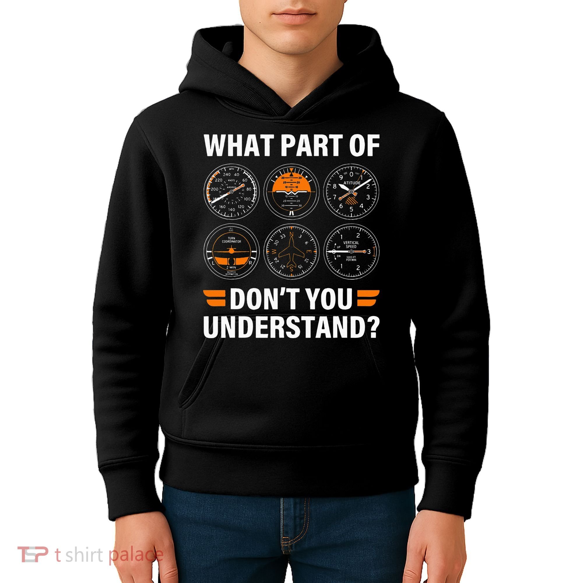 Airplane Pilot What Part Of Dont You Understand Aviation Kids Hoodie