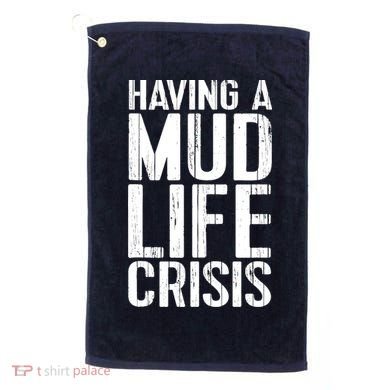 ATV Quad 4 Wheeler Mudding Mud Run Mud Crisis Golf Towel