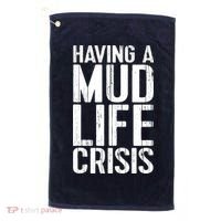 ATV Quad 4 Wheeler Mudding Mud Run Mud Crisis Golf Towel thumb 0