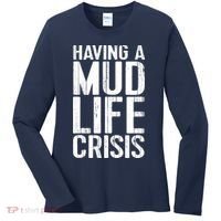 ATV Quad 4 Wheeler Mudding Mud Run Mud Crisis Women's Long Sleeve Shirt thumb 0