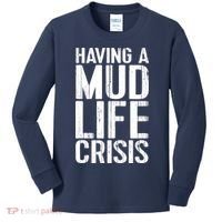 ATV Quad 4 Wheeler Mudding Mud Run Mud Crisis Kids Long Sleeve Shirt thumb 0
