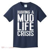 ATV Quad 4 Wheeler Mudding Mud Run Mud Crisis Kids T-Shirt thumb 0