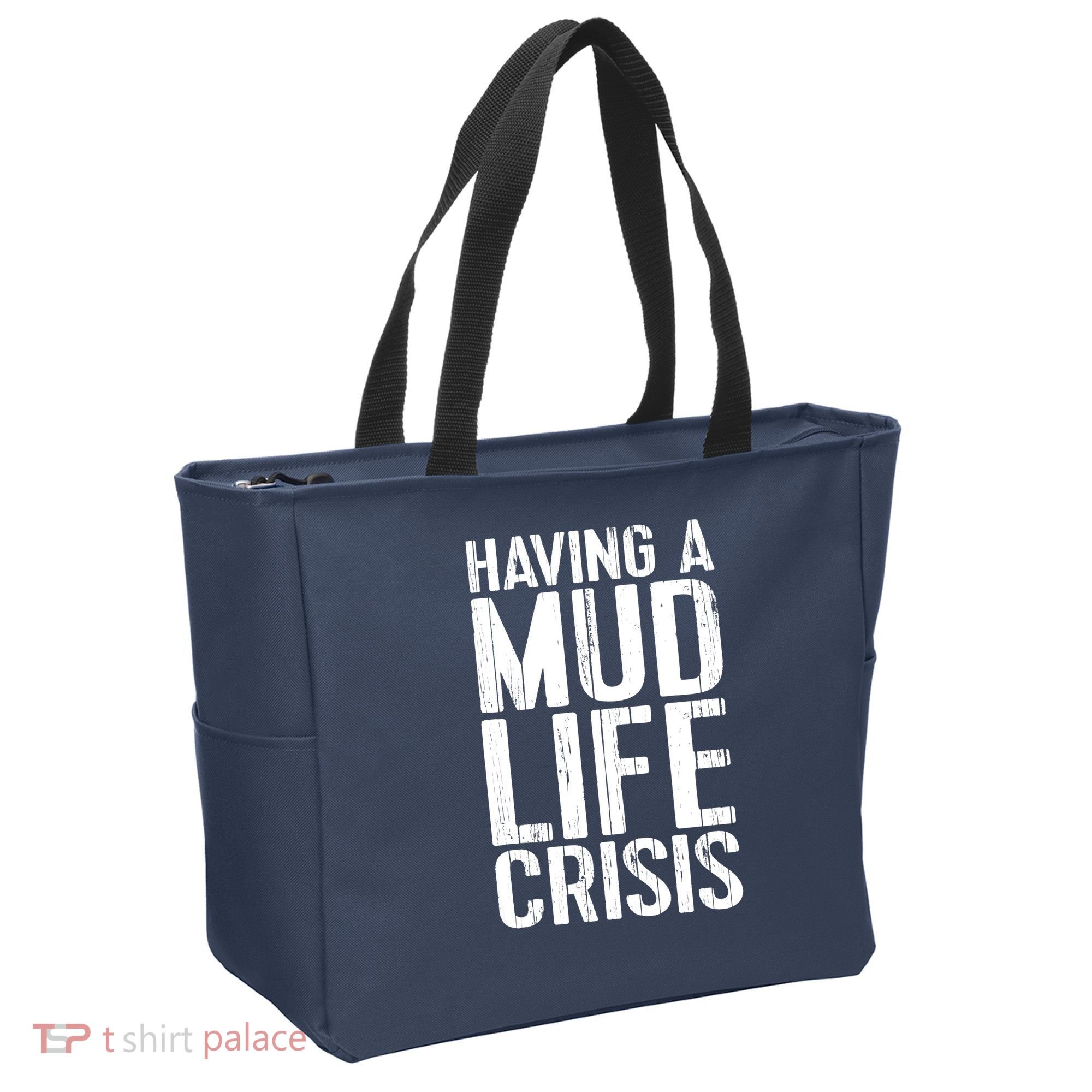 ATV Quad 4 Wheeler Mudding Mud Run Mud Crisis Tote Bag