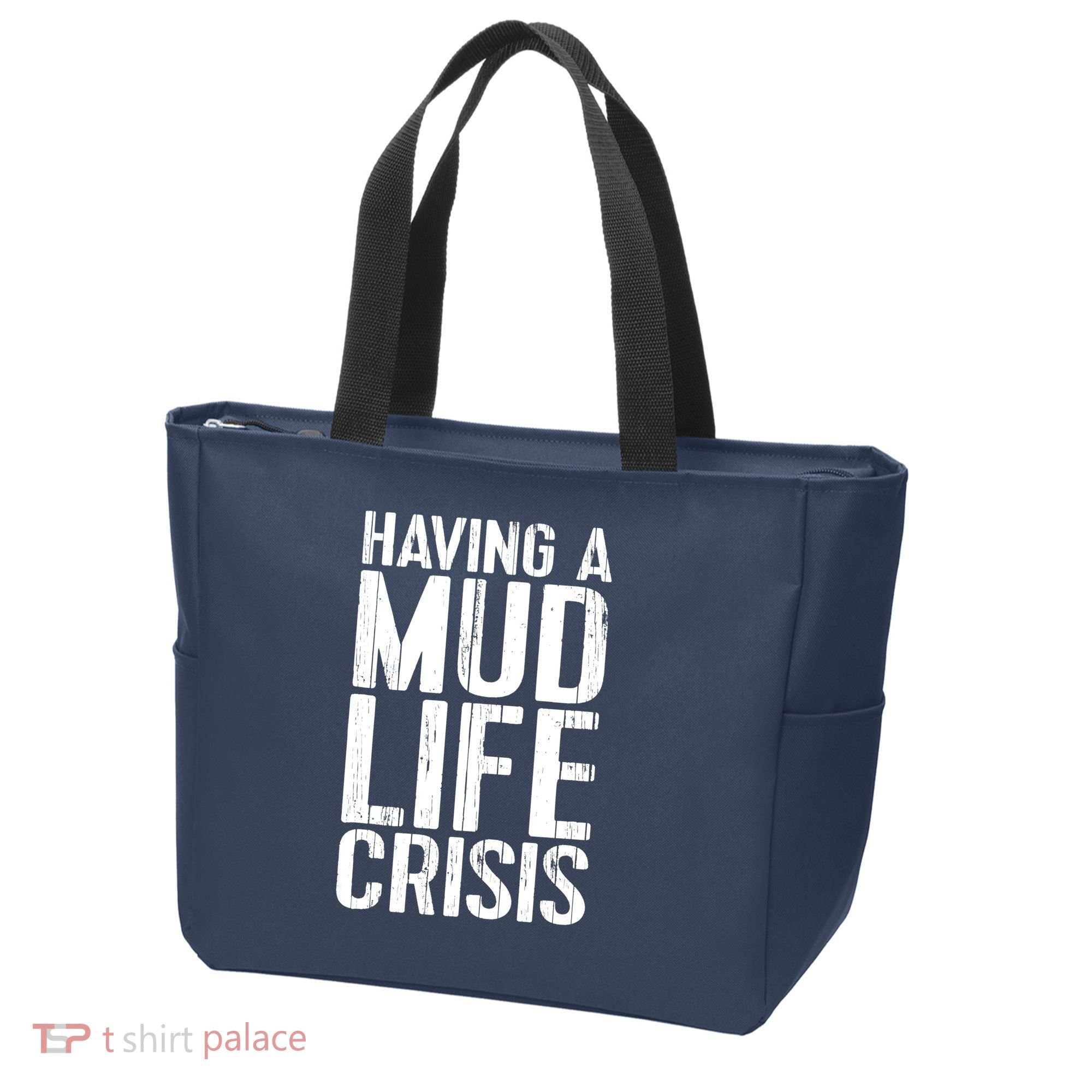 ATV Quad 4 Wheeler Mudding Mud Run Mud Crisis Tote Bag