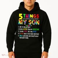Autism quote 5 Things You Should Know About My Son Hoodie thumb 2