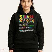 Autism quote 5 Things You Should Know About My Son Hoodie thumb 5
