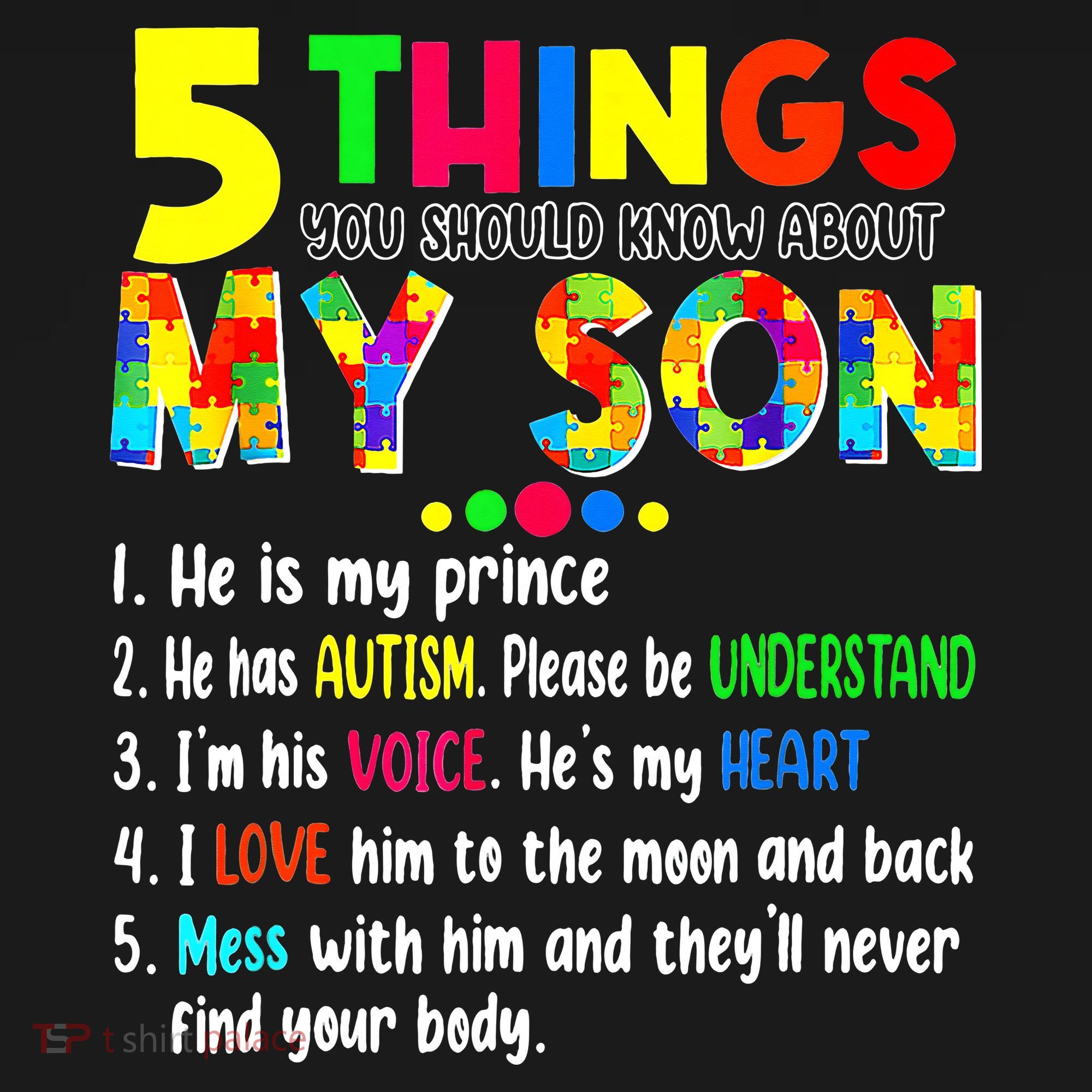 Autism quote 5 Things You Should Know About My Son Women's Hoodie