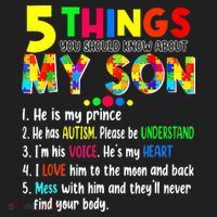 Autism quote 5 Things You Should Know About My Son Tumbler thumb 3