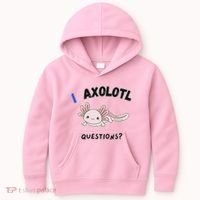 Axolotl Questions Kids Hoodie thumb 0