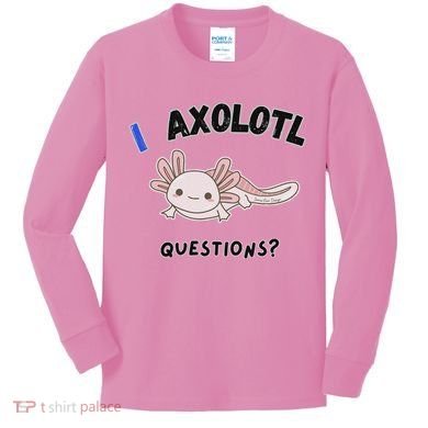 Axolotl Questions Kids Long Sleeve Shirt