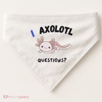 Axolotl Questions USA-Made Doggie Bandana thumb 0
